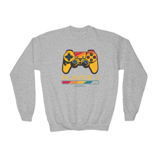 Player 1 Loading Youth Sweatshirt