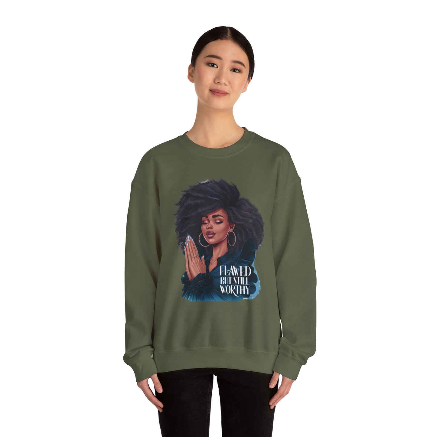 Flawed but still worthy Crewneck Sweatshirt