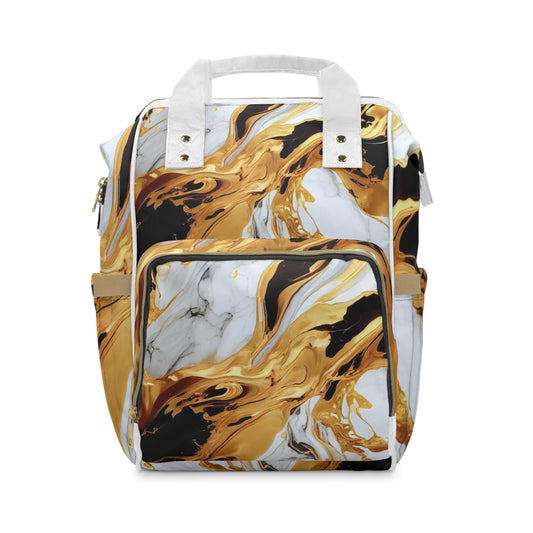 Golden Multifunctional Diaper Backpack