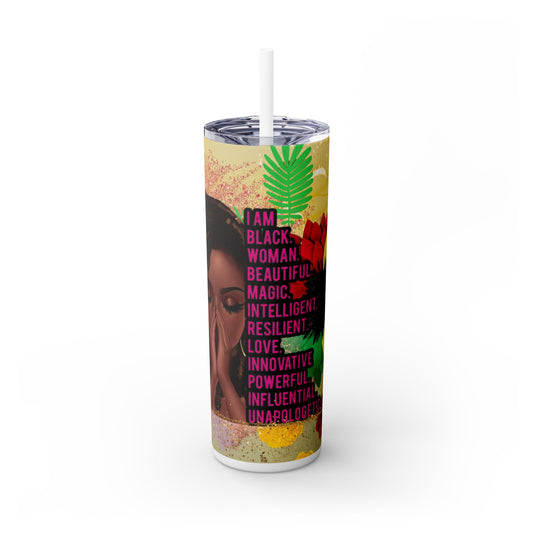 I Am Loc Girl Tumbler with Straw, 20oz