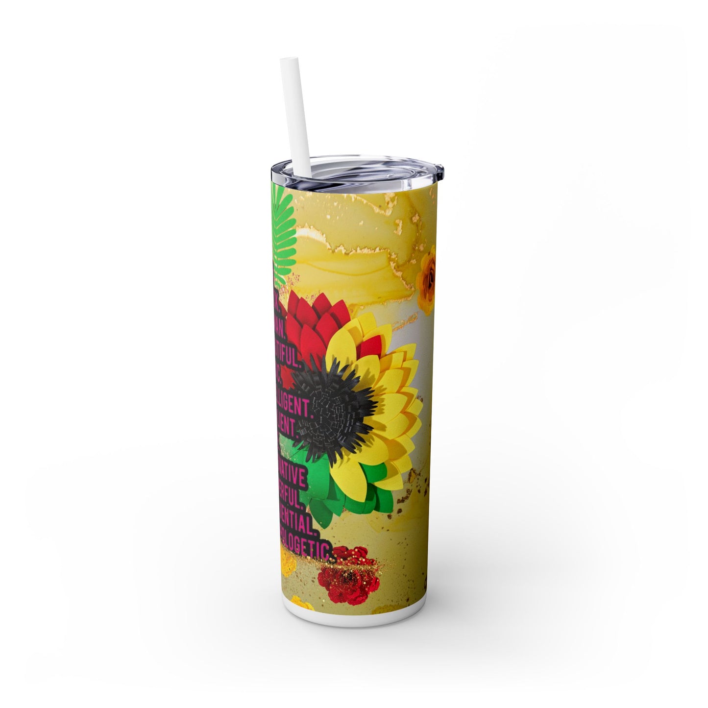 I Am Loc Girl Tumbler with Straw, 20oz