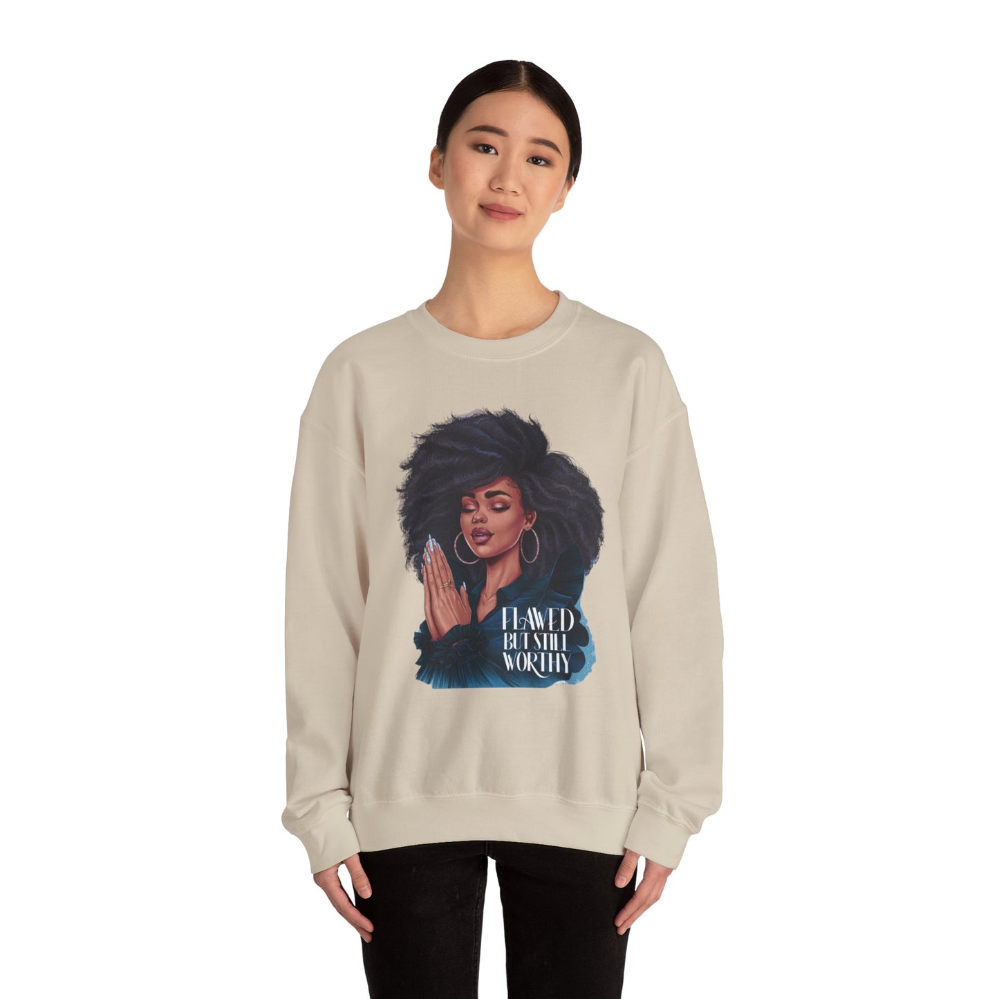 Flawed but still worthy Crewneck Sweatshirt