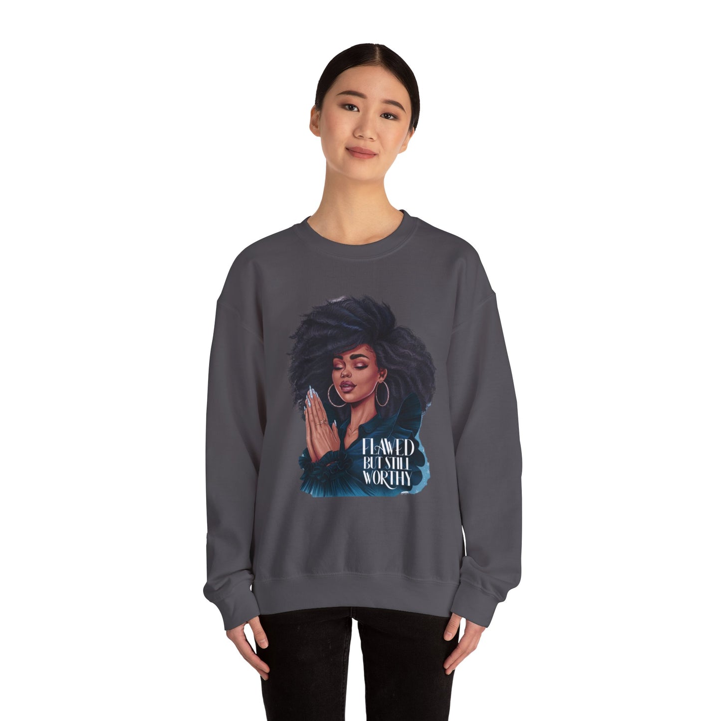 Flawed but still worthy Crewneck Sweatshirt