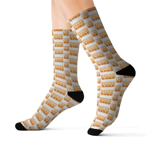 Sublimation Socks - Brown Sugar Babe Design