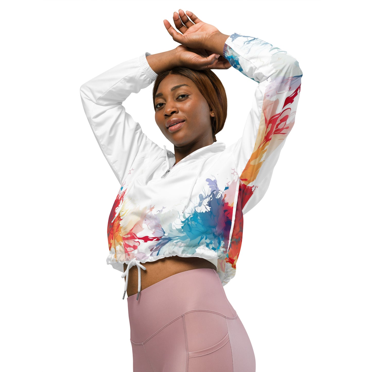 Color Splash cropped windbreaker